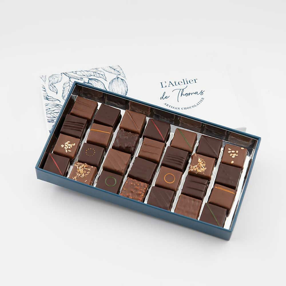 Coffret 210g de chocolats artisanaux de l'Atelier de Thomas