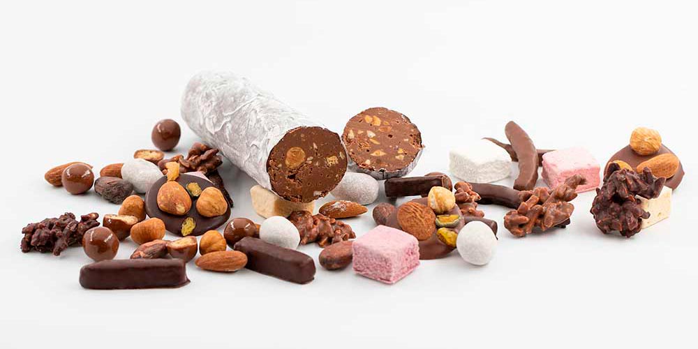 Sachet d'amandes gianduja cacao - L'Atelier de Thomas